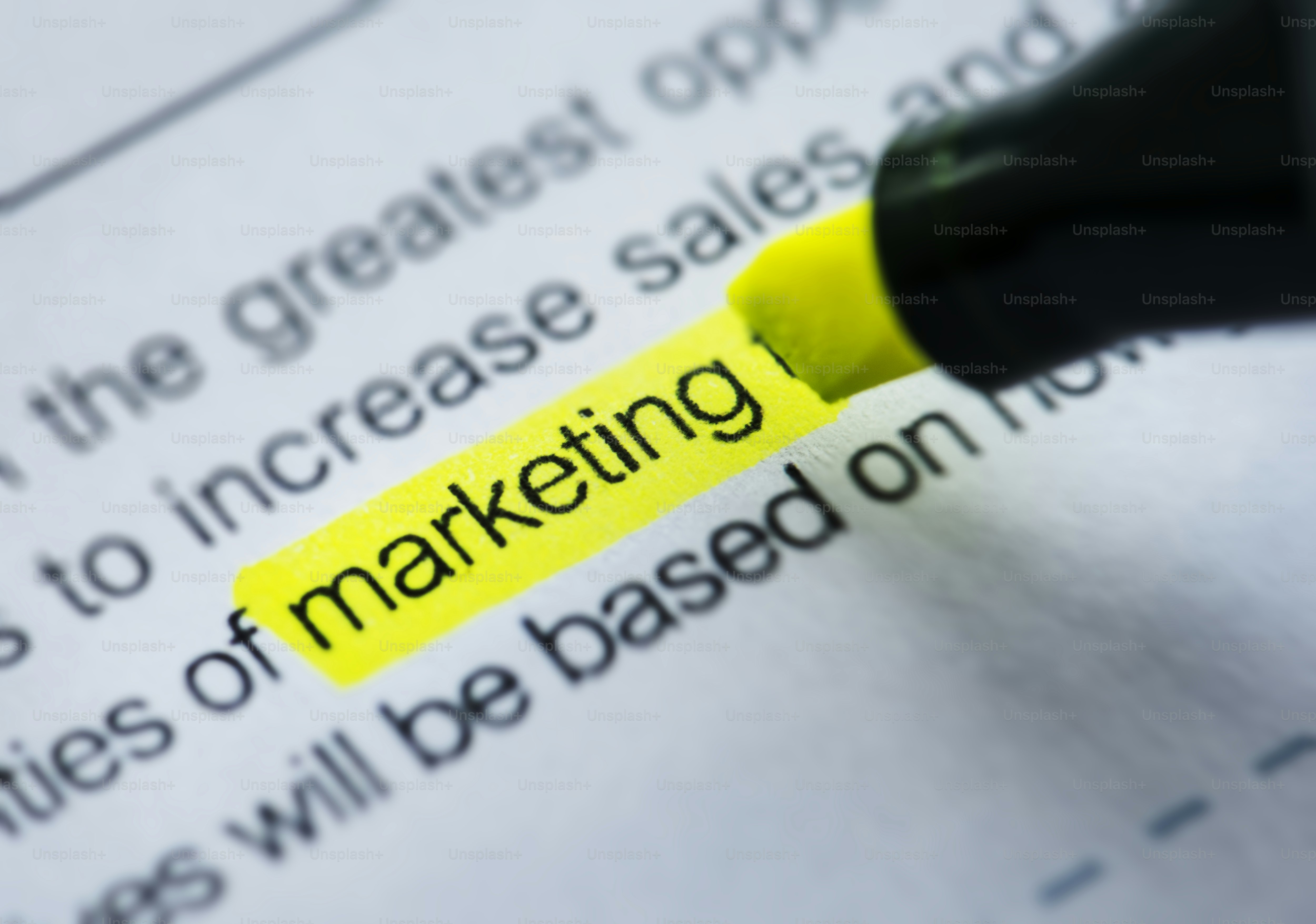 Closeup of color highlighter stationery